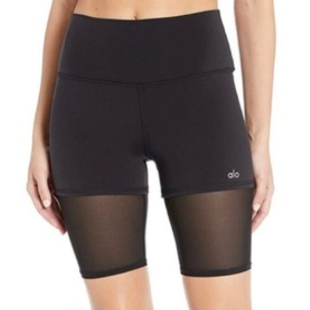 Alo Yoga Mesh Black Shorts Small